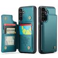 Husă Portofel cu carduri RFID Samsung Galaxy A36 Caseme C22 - Verde