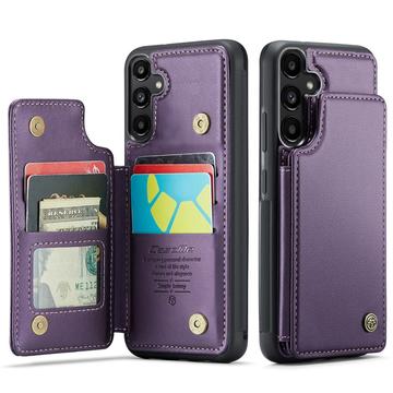 Husă Portofel cu carduri RFID Samsung Galaxy A36 Caseme C22 - Violet