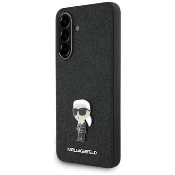 Husă Samsung Galaxy A36 Karl Lagerfeld Fixed Glitter Metal Ikonik - negru