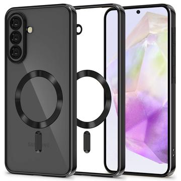 Husă Samsung Galaxy A36 Tech-Protect MagFlex - Compatibilă cu MagSafe - Transparent / Negru