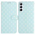 Husă Portofel Samsung Galaxy A37 cu Model cu Buline - Albastru