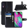 Husă Portofel Samsung Galaxy A40 cu Închidere Magnetică - Negru