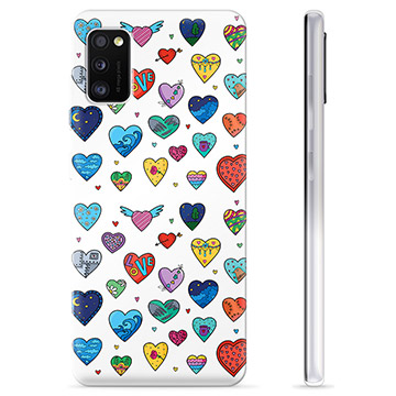 Husă TPU - Samsung Galaxy A41 - Inimi