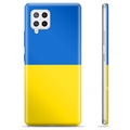 Husă TPU Steagul Ucrainei - Samsung Galaxy A42 5G - Galben și Albastru Deschis