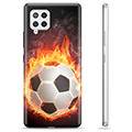 Husă TPU - Samsung Galaxy A42 5G - Fotbal în Flăcări