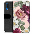 Husă Portofel Premium - Samsung Galaxy A50 - Flori Romantice