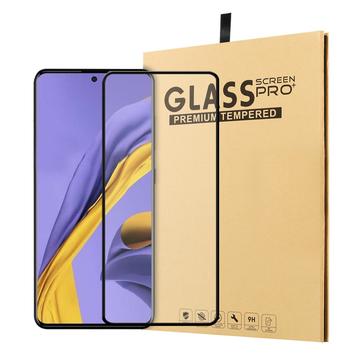 Protector de Ecran din Sticla Securizata pentru Samsung Galaxy A51 - Full Cover - Marginea Neagră