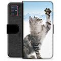 Husă Portofel Premium - Samsung Galaxy A51 - Pisică