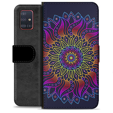 Husă Portofel Premium - Samsung Galaxy A51 - Mandala Colorată