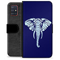 Husă Portofel Premium - Samsung Galaxy A51 - Elefant