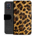 Husă Portofel Premium - Samsung Galaxy A51 - Leopard