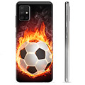 Husă TPU - Samsung Galaxy A51 - Fotbal în Flăcări