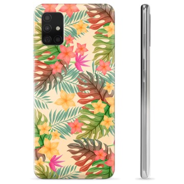 Husă TPU - Samsung Galaxie A51 - Flori Roz