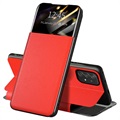 Husă Flip Samsung Galaxy A52 5G, Galaxy A52s - Front Smart View - Roșu