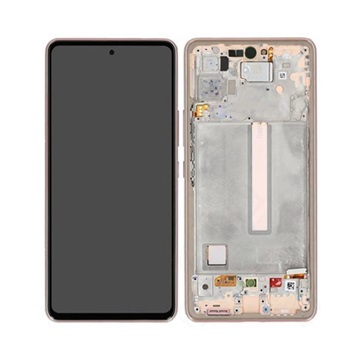 Carcasă Față Și Display LCD Samsung Galaxy A53 5G GH82-28024D - Peach