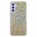 Husă TPU Samsung Galaxy A54 5G - Glitter Flakes - Auriu