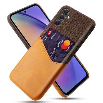 Husă cu Buzunar Card Samsung Galaxy A55 - KSQ - Portocaliu