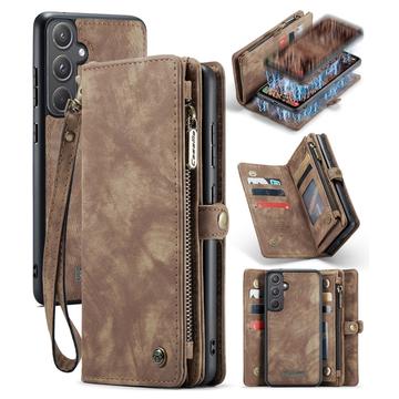 Husă Portofel Samsung Galaxy A55 - Caseme 008 2-în-1 Multifunctional - Maro