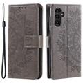 Husă Portofel Samsung Galaxy A55 - Mandala - Gri