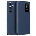 Samsung Galaxy A55 Smart Clear View Husă Flip cu slot pentru card - Sapphire