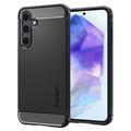 Husă TPU Samsung Galaxy A55 - Spigen Rugged Armor - Negru