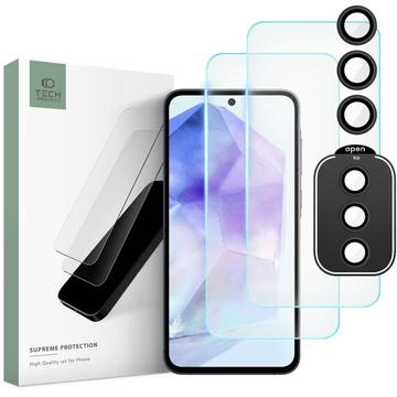 Set Protecție Samsung Galaxy A55 - Tech-Protect Supreme - Transparent