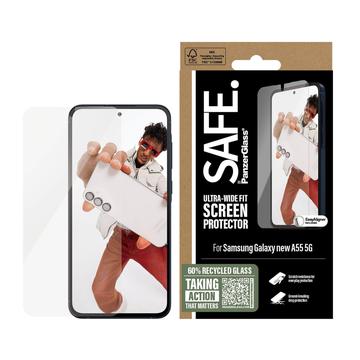 Protector de ecran din sticlă temperată Samsung Galaxy A56 PanzerGlass Safe Ultra-Wide Fit - 9H - Transparent