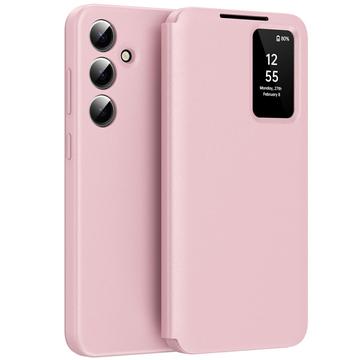 Husă Flip Samsung Galaxy A56 Smart Clear View cu slot pentru card