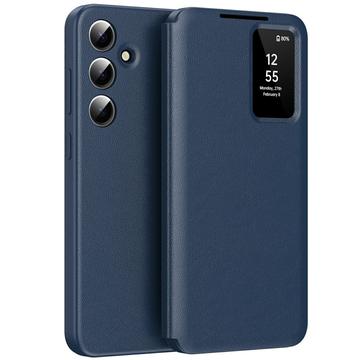 Samsung Galaxy A56 Smart Clear View Husă Flip cu slot pentru card - Sapphire