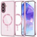Husă Samsung Galaxy A56 Tech-Protect MagFlex - Compatibilă cu MagSafe - Auriu Roze