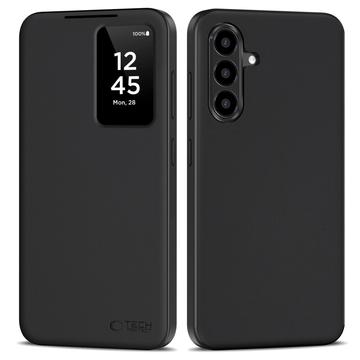 Husă Flip cu slot pentru card Samsung Galaxy A56 Tech-Protect Smart Clear View - Negru
