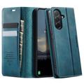 Geantă de portofel cu textură de vițel și blocare RFID Samsung Galaxy A57 Caseme 033 - verde