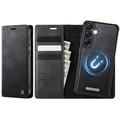 Husă portofel detașabilă 2-în-1 Samsung Galaxy A57 Caseme C49 - compatibil MagSafe, RFID - Negru