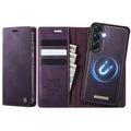 Husă portofel detașabilă 2-în-1 Samsung Galaxy A57 Caseme C49 - compatibil MagSafe, RFID - Violet