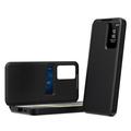 Husă Flip Samsung Galaxy A57 Smart Clear View cu slot pentru card - Negru