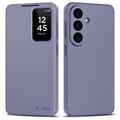Husă Flip cu slot pentru card Samsung Galaxy A57 Tech-Protect Smart Clear View - Violet