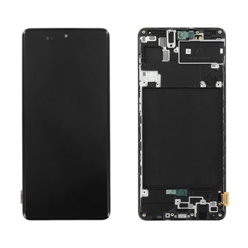 Carcasă Față Și Display LCD Samsung Galaxy A71 - GH82-22152A - Negru