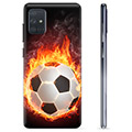 Husă TPU - Samsung Galaxy A71 - Fotbal în Flăcări