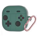 Husă din silicon Samsung Galaxy Buds 4/4 Pro Retro Gamepad cu carabină - verde