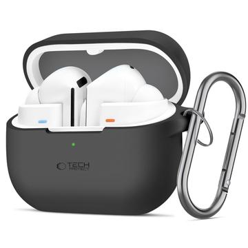 Carcasă cu cârlig din silicon Samsung Galaxy Buds3/Buds3 Pro/Buds3 FE Tech-Protect - Negru
