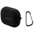 Husă Silicon cu Carabinieră Samsung Galaxy Buds3 FE - Negru