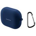 Husă Silicon cu Carabinieră Samsung Galaxy Buds3 FE - Albastru Închis