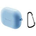 Husă Silicon cu Carabinieră Samsung Galaxy Buds3 FE - Albastru Cer