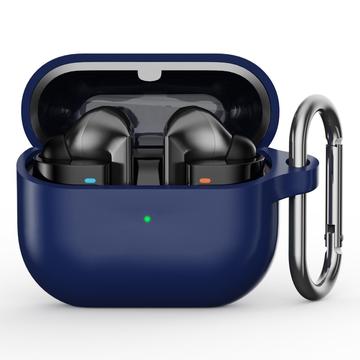 Husă Silicon cu Carabinieră Samsung Galaxy Buds3 Pro - Albastru Închis