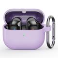 Husă Silicon cu Carabinieră Samsung Galaxy Buds3 Pro - Violet