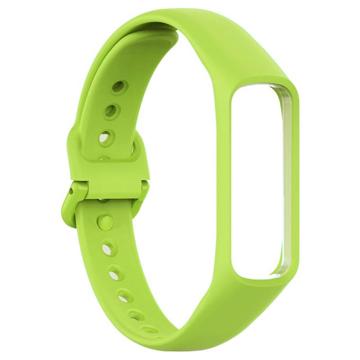 Samsung Galaxy Fit 2 Curea de Schimb din Silicon cu Cadru Integrat - Verde