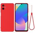 Husă din silicon lichid Samsung Galaxy M06/F06 5G cu curea de mana