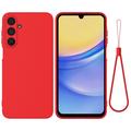 Husă din silicon lichid Samsung Galaxy M16/F16 cu curea de mana