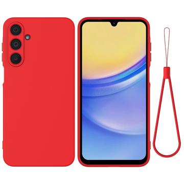 Husă din silicon lichid Samsung Galaxy M16/F16 cu curea de mana