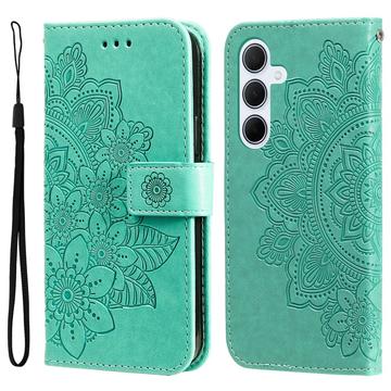 Husă Portofel Samsung Galaxy M35 - Mandala - Verde